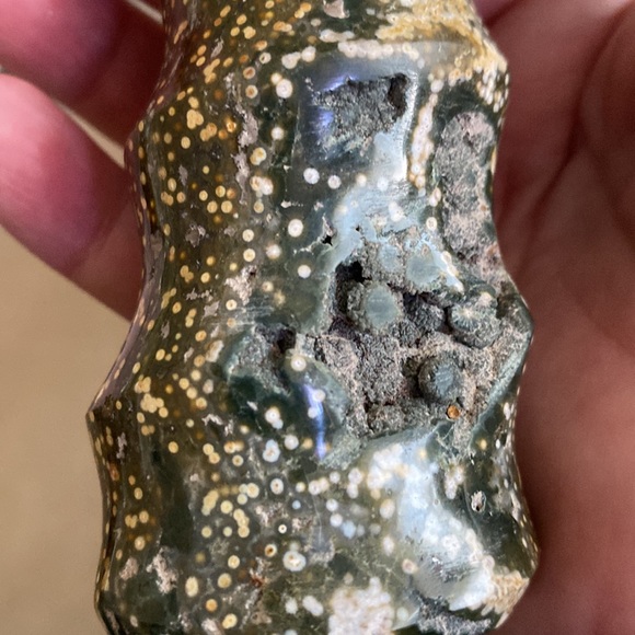 🔥OCEAN JASPER PAIR🔥. Old stock/ early OJ. 5” & 4.25” tall x 1.5” wide. PRETTY - Picture 13 of 17